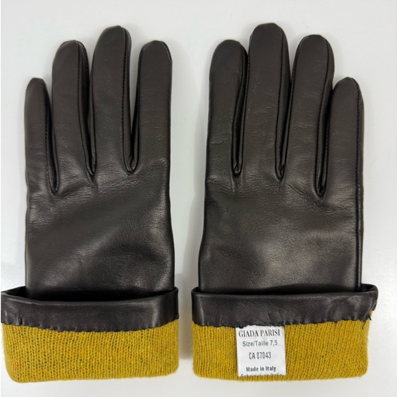 Giada Parisi Black Leather Gloves - Picture 3 of 5